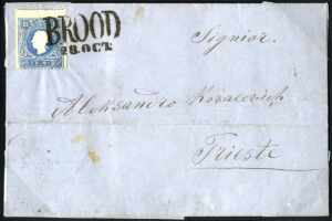 1858, Brief von Tresanj geschrieben in Brood ... 