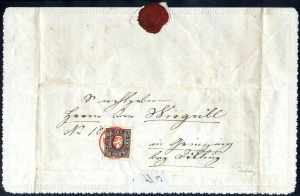 1859, Zier-Ortsbrief von Wien am 24.5. ... 