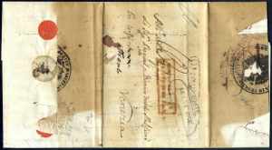 1837, lettera del 7.10.1837 da Zante a ... 