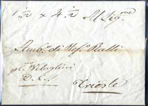 1835, Brief mit vollem Inhalt vom 11.4.1835 ... 