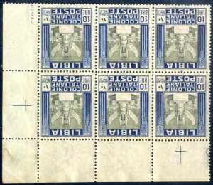 1912, Pittorica con filagrana, 10 l. azzurro ... 