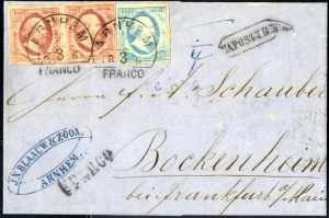 1864, König Wilhelm III, Brief von Arnhem ... 
