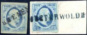 1852/63, König Wilhelm III, 5 c. blau ... 