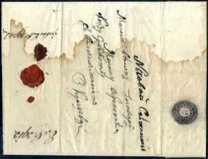 1838, Letter posted from Bucharest to ... 