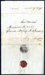 1841, Letter posted from Bucharest to ... 