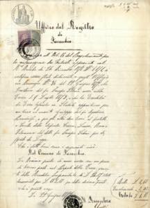 1877/1892, due documenti con uso fiscale di ... 