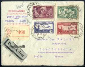 1931, rekommandierter Luftpostbrief vom ... 