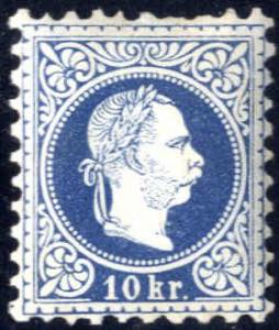 1867, 10 Kr Kaiser Franz Josef feiner Druck ... 