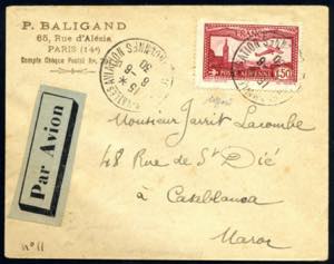 1930, FDC; Flugpostbrief vom 8.6.1930 von ... 