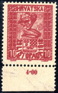 1918, Ausgabe für Kroatien, 10 (Fil) rot, ... 