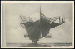 1908, Foto des Luftschiffes Zeppelin LZ 4 ... 