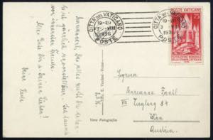 1936, cartolina del 3.8.36 per Vienna ... 