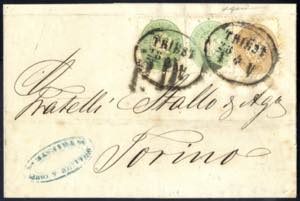 1863/64, Auslandsbrief von Triest 28.4.1864 ... 