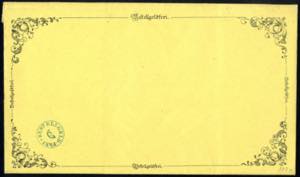 1850, Stadtpost-Umschlag, rückseitig mit 4 ... 