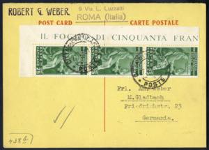 1935, cartolina del 27.4.35 per M. Gladbach ... 