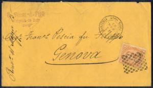 1883, lettera da Tripoli di Barberia il ... 