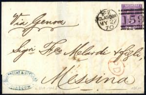 1870, Brief aus Glasgow am 27.5. nach ... 
