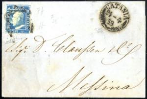1859, lettera da Catania il 24.4. per ... 