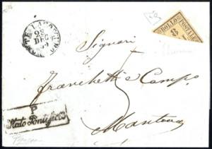 1859, lettera da Pontelagoscuro il ... 