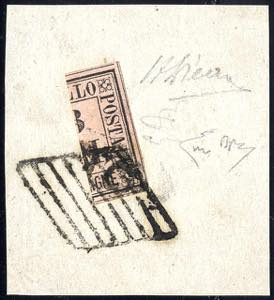 1859, frammento di lettera con la ... 