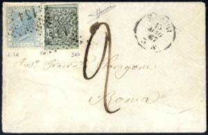 1867, lettera spedita da Rimini al 13.5 per ... 