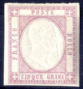 1861, Province Napoletane, 5 Grana lilla, ... 