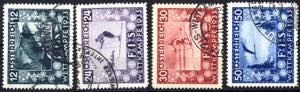 1933, FIS I, 4 Werte (ANK 551-54 / 670,-)