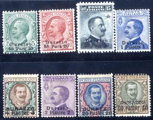 1909-11, francobolli dItalia soprastampati ... 