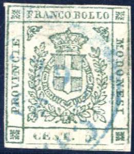 1859, Governo Provvisorio, 5 c. verde, ... 