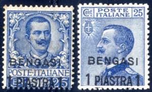 1901, i due francobolli dItalia da 25 c. ... 