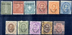1893, francobolli dItalia del 1863-1891 ... 