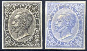 1863/65, Prove d`archivio del 15 Cent. di ... 