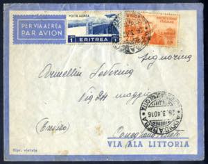 1937/40, Lotto due cartoline ed una lettera, ... 
