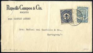 1926, Flugpostbrief von Bogotà 17.6.1926 ... 