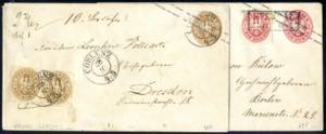 1861, Umschlag 1 Sbg. mit wertgleicher ... 