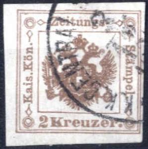 1877, 2 Kreuzer fahlbraun, Type II ... 