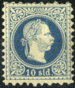 1867, Franz Joseph, feiner Druck, 10 Soldi ... 