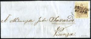 Brixen 21. APR 1856, 6 Kreuzer Brief nach ... 