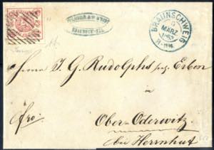 1863, prachtvoller Brief vom 9.3.1863 von ... 