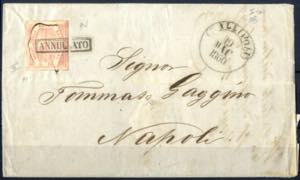 1860, lettera del 19.5.1860 da Gallipoli a ... 