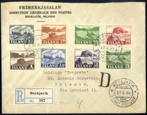 1950, Freimarken, komplette Serie von 8 ... 