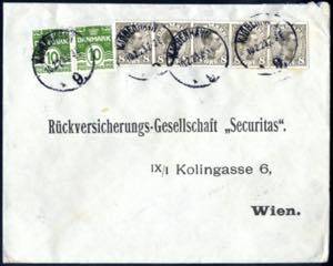 1923, Brief von Kopenhagen am 10.2. nach ... 