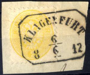 1863/64, Doppeladler im Oval, Briefstück ... 