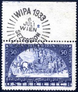 1933, Wipa, 50+50 Gr violettblau vom ... 