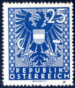 1945, Wappenzeichnung, 25 (Pf), mit ... 