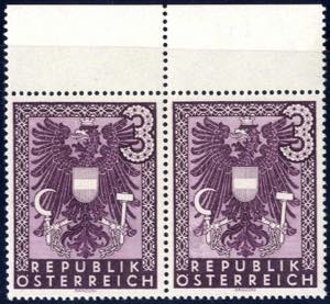 1945, Wappenzeichnung, Paar 3 (RM), mit ... 