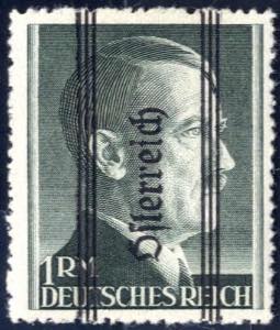 1945, Grazer Aushilfsausgabe Type I, 1 RM ... 