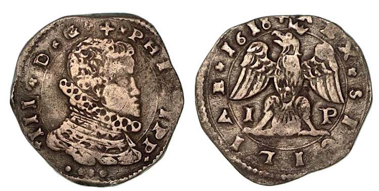 MESSINA. Filippo III, 1598-1621., ... 