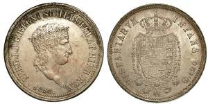 NAPOLI. Ferdinando I, 1816-1825., 120 Grana ... 