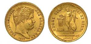 NAPOLI. Ferdinando II, 1830-1859., 6 ducati ... 